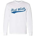 thumbnail image 1 of Fort Worth Baseball Script - Hometown Pride, Pitcher Long Sleeve T Shirt - Medium - White, 1 of 6