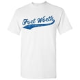 thumbnail image 1 of Fort Worth City Baseball Script Basic Cotton T-Shirt - 3X-Large - White, 1 of 6