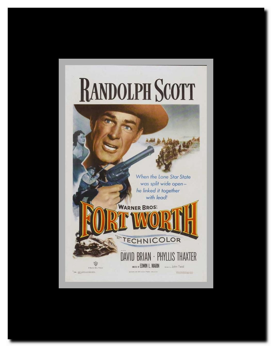 Fort Worth Framed Movie Poster