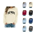 thumbnail image 1 of Fort Worth Texas Sweatshirts for Women 2025 Long Sleeve Crewneck Sweatshirt Pullover Tops Streetwear, 1 of 6