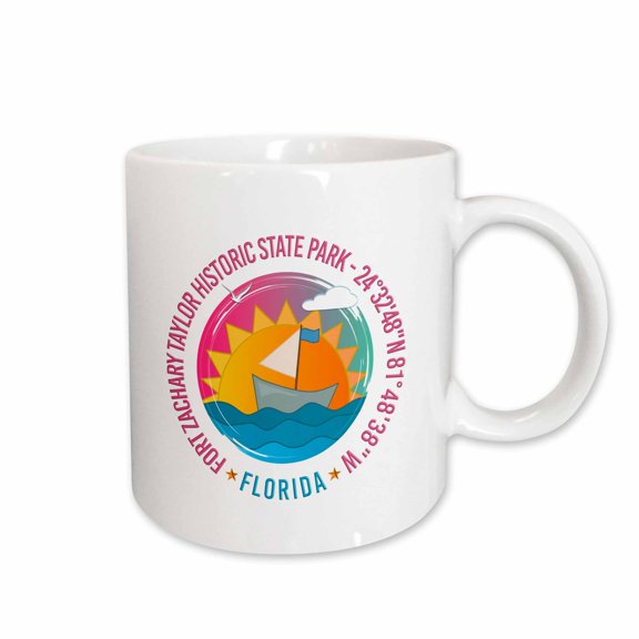 3drose, Fort Zachary Taylor Historic State Park, Monroe County, Florida, 11oz Mug