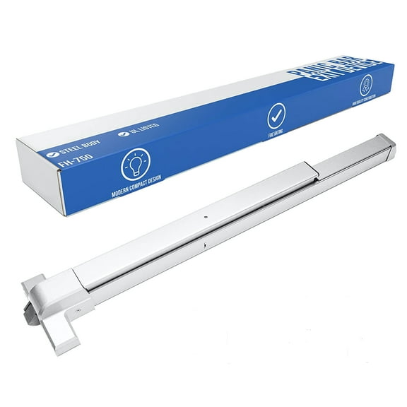 FortStrong FS-750 Panic Bar Exit Device for Exit Doors - Silver