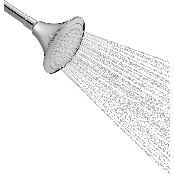 Forte 1-Spray Fixed Showerhead - Single Pack Wall-Mount, Standard " Shower-Arm Connection