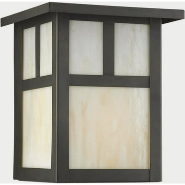 Forte Lighting 1069-01 1 Light 7" Tall Outdoor Wall Sconce - Bronze