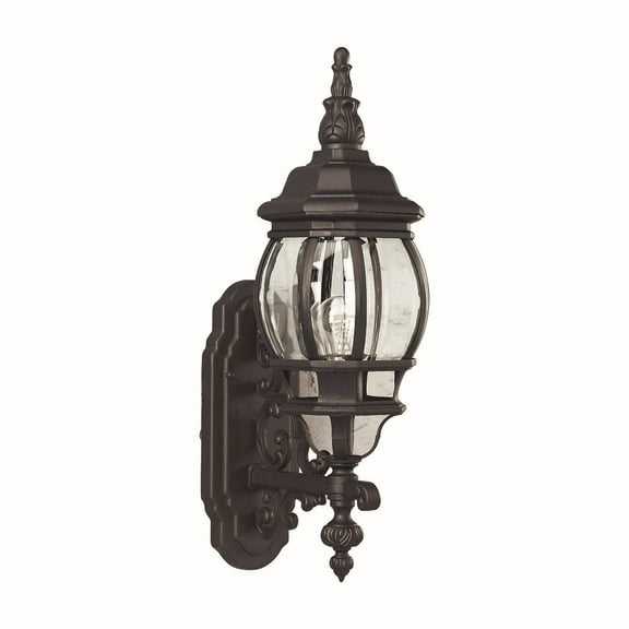 Forte Lighting 1701-01 Outdoor Wall Sconce From The Exterior Lighting Collection - Black