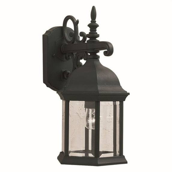 Forte Lighting 1708-01 Outdoor Wall Sconce From The Exterior Lighting Collection - Black