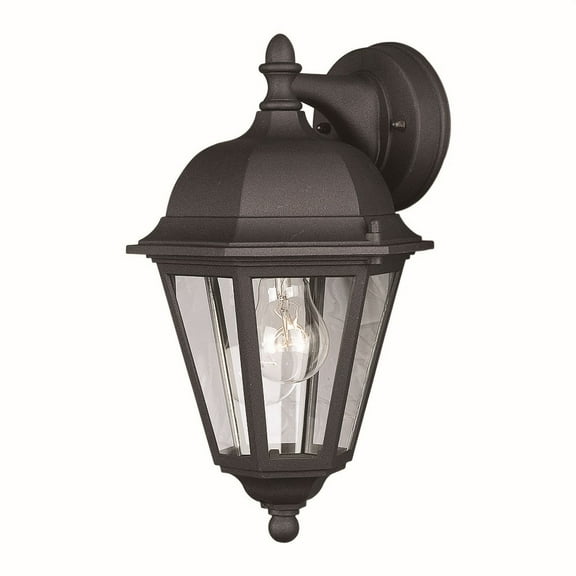 Forte Lighting 1761-01 1 Light Outdoor Wall Sconce - Black