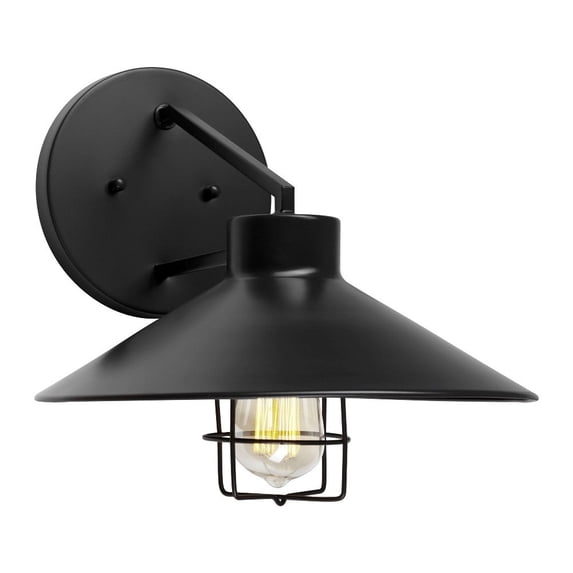 Forte Lighting 1809-01-04 1 Light 12" Tall Outdoor Wall Sconce - Black