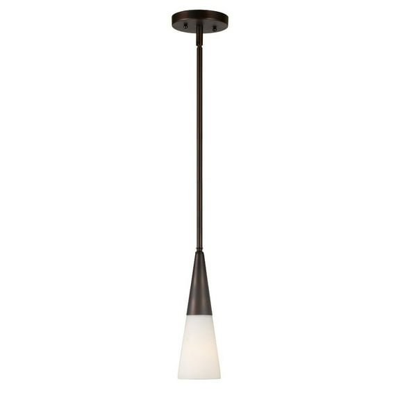 Forte Lighting 2179-01 1 Light 5" Wide Mini Pendant - Bronze