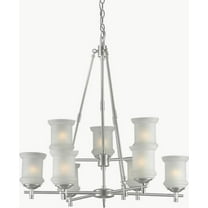 Forte Lighting 2180-09 31Wx31h 9 Light Chandelier - Nickel