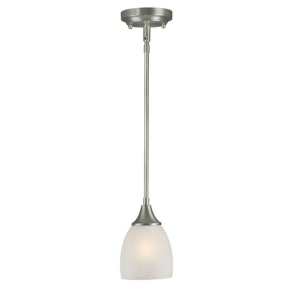 Forte Lighting 2378-01-55 1 Light 5" Wide Mini Pendant - Nickel