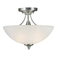 thumbnail image 1 of Forte Lighting 2378-02-55 13.5Wx11h Semi-Flushmount Ceiling Fixture - Nickel, 1 of 3