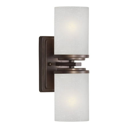 Forte Lighting 2424-02 Duo 2 Light Wall Sconce - Bronze