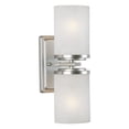 thumbnail image 1 of 2424-02-55-Forte Lighting-Duo - 2 Light Wall Sconce-13 Inches Tall and 4.5 Inches Wide-Brushed Nickel Finish, 1 of 2