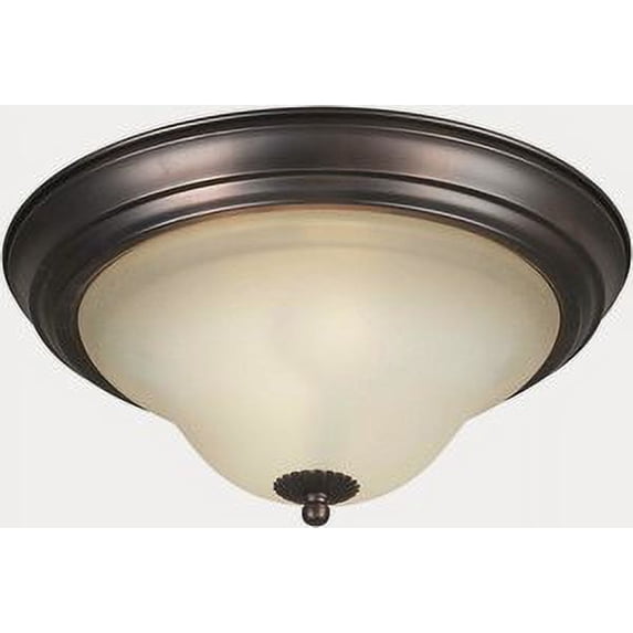 Forte Lighting 2530-02-32 13.25Wx6h Indoor Flushmount Ceiling Fixture - Bronze
