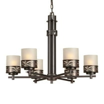 2534-06-32-Forte Lighting-Braeburn - 6 Light Chandelier-22.5 Inches Tall and 28 Inches Wide     -Traditional Installation