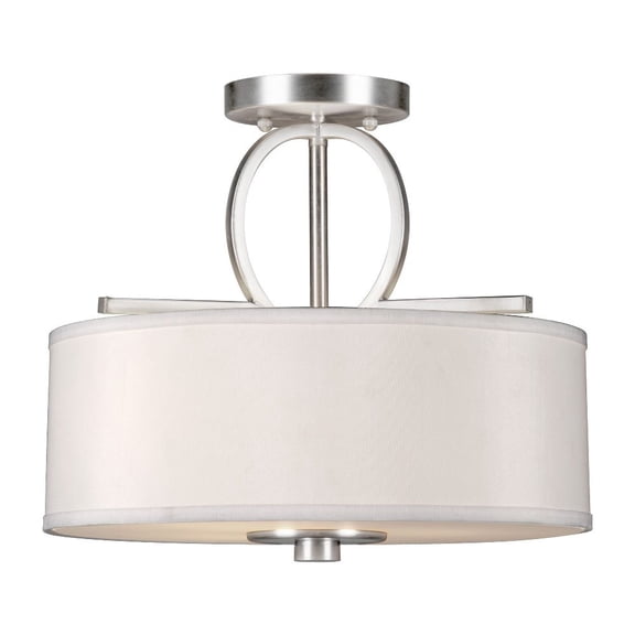 2562-03-55-Forte Lighting-Tom - 3 Light Semi-Flush Mount-12 Inches Tall and 14 Inches Wide