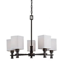 Forte Lighting 2622-05 5 Light 23" Wide Chandelier - Bronze