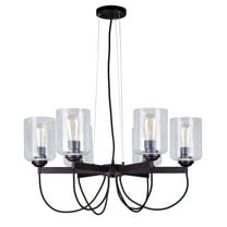 2630-06-32-Forte Lighting-Greer - 6 Light Chandelier-13.5 Inches Tall and 27.75 Inches Wide