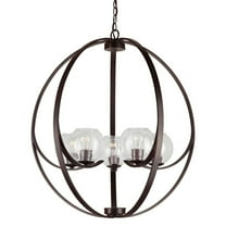 Forte Lighting 2649-05 5 Light 29" Wide Chandelier - Bronze