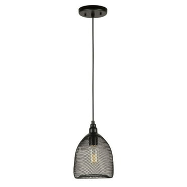 Forte Lighting 2688-01 1 Light 7" Wide Mini Pendant - Black