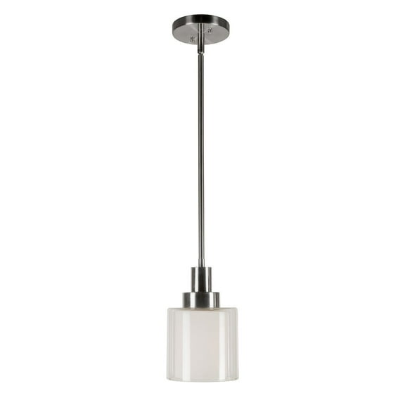Forte Lighting 2691-01 1 Light 6" Wide Mini Pendant - Nickel