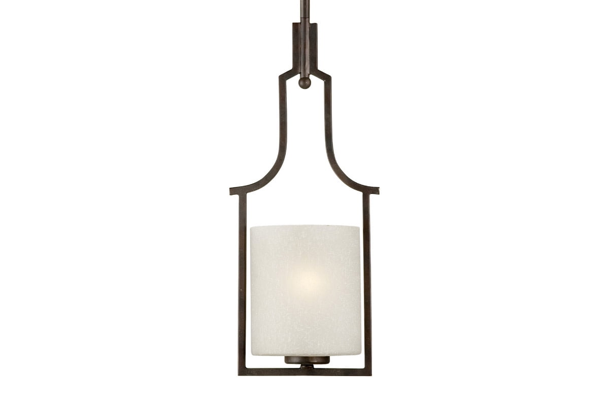 Dax Antique Bronze Glass Mini Pendant Light