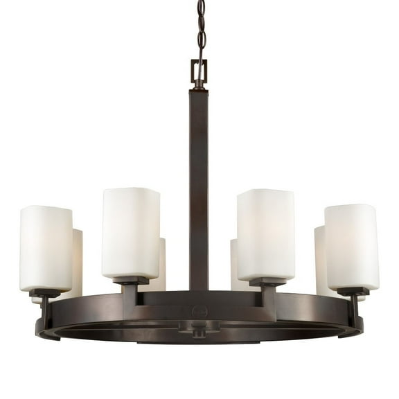 2713-08-32-Forte Lighting-Nate - 8 Light Chandelier-22 Inches Tall and 28 Inches Wide     -Traditional Installation
