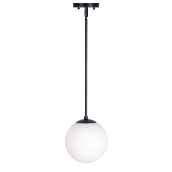 Forte Lighting 2746-01 Selene 8" Wide Mini Pendant - Black