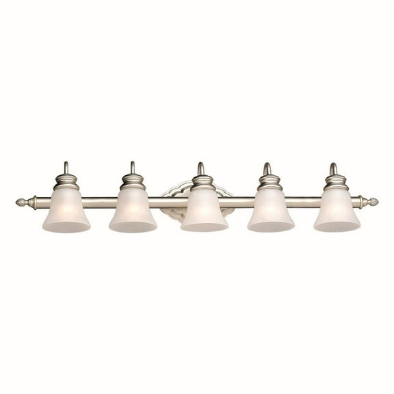 5018-05-55-Forte Lighting-Kent - 5 Light Bath Bar-7.5 Inches Tall and 40 Inches Wide