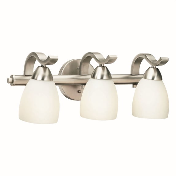 5045-03-55-Forte Lighting-Stanley - 3 Light Bath Bar-7 Inches Tall and 19 Inches Wide