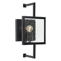 Forte Lighting 5114-01 1 Light 15" Tall Wall Sconce - Black
