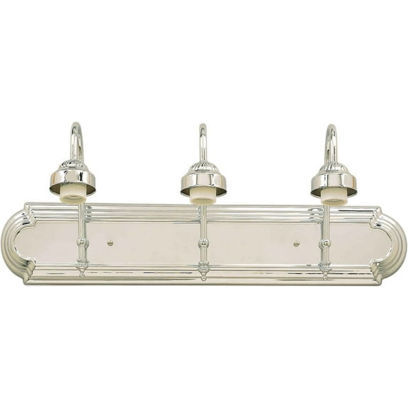 Forte Lighting 52703 Functional 3 Light 24" Wide Bathroom Fixture From The Bath Collection