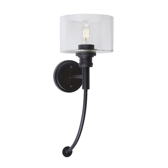 Forte Lighting 5748-01-04 Zane Wall Sconce - Black