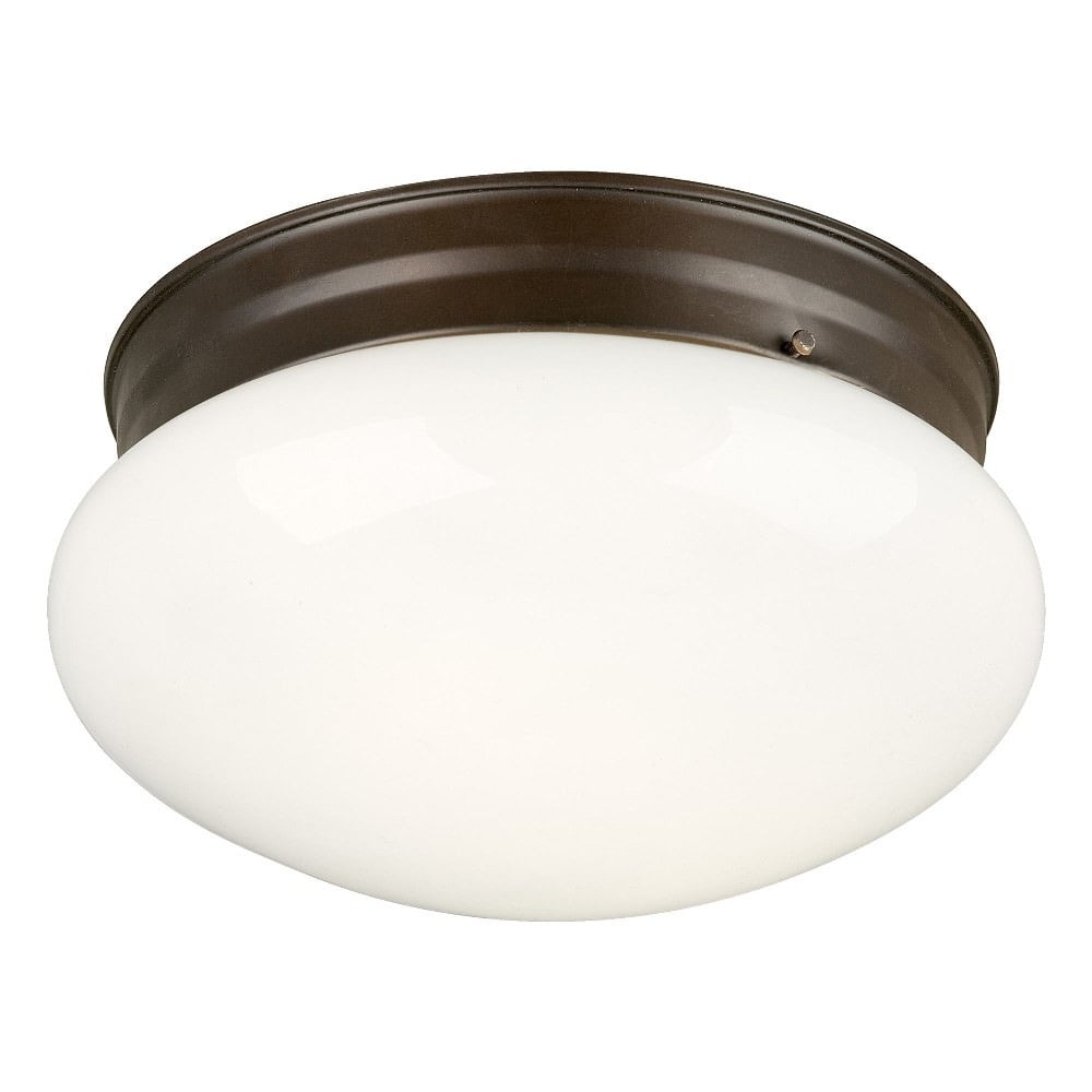 Forte Lighting 6003-02-32 2 Light 9-1/2" Wide Indoor Flush Mount Ceiling Fixture - Bronze