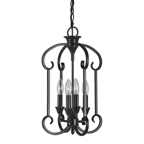7000-04-04-Forte Lighting-Ione - 4 Light Foyer In Classic Style-19 Inches Tall and 11.75 Inches Wide     -Traditional Installation