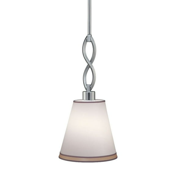 Forte Lighting 7032-01 1 Light 8" Wide Mini Pendant - Chrome