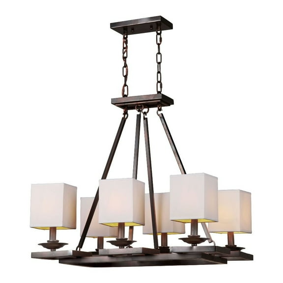 Forte Lighting 7038-06 6 Light 1 Tier Chandelier - Bronze