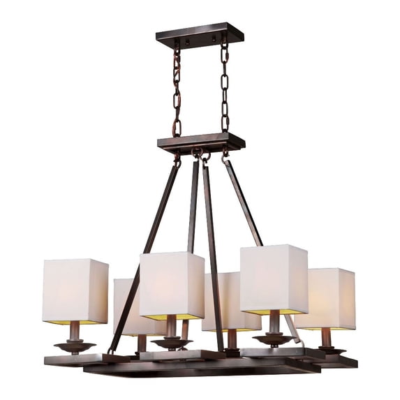 Forte Lighting 7038-06-32 6 Light 1 Tier Chandelier - Bronze