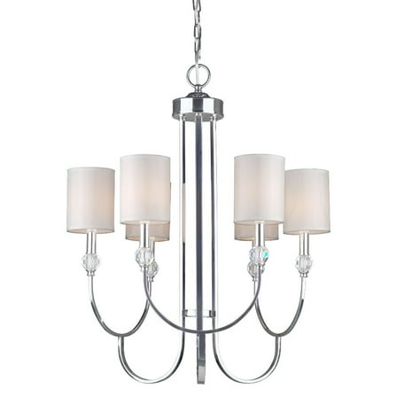 7042-06-05-Forte Lighting-Jewel - 6 Light Chandelier-29.5 Inches Tall and 24 Inches Wide     -Traditional Installation
