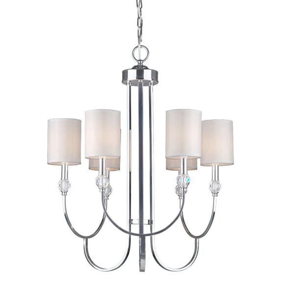 7042-06-05-Forte Lighting-Jewel - 6 Light Chandelier-29.5 Inches Tall and 24 Inches Wide -Traditional Installation