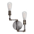 thumbnail image 1 of 7064-02-55-Forte Lighting-Uccelo - 2 Light Wall Sconce-15 Inches Tall and 10 Inches Wide-Brushed Nickel Finish, 1 of 4
