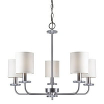 Forte Lighting 7070-05 5 Light 26" Wide Chandelier - Nickel