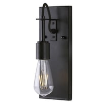 Forte Lighting 7113-01 Fergie Wall Sconce - Black