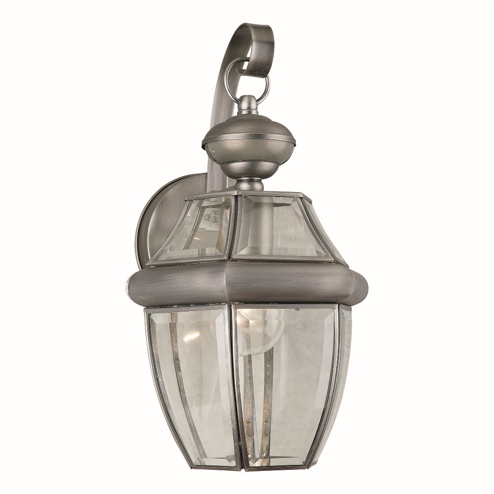 Forte Lighting - Cambridge - 1 Light Outdoor Wall Lantern with Dusk to Dawn - image 1 of 1