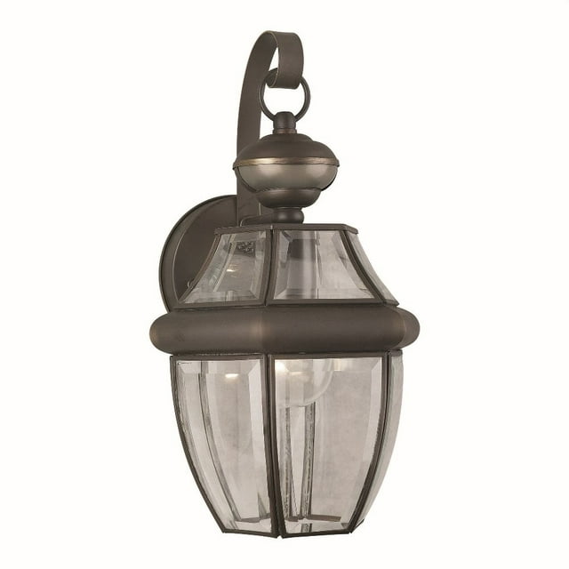 Forte Lighting - Cambridge - 1 Light Outdoor Wall Lantern with Dusk to Dawn