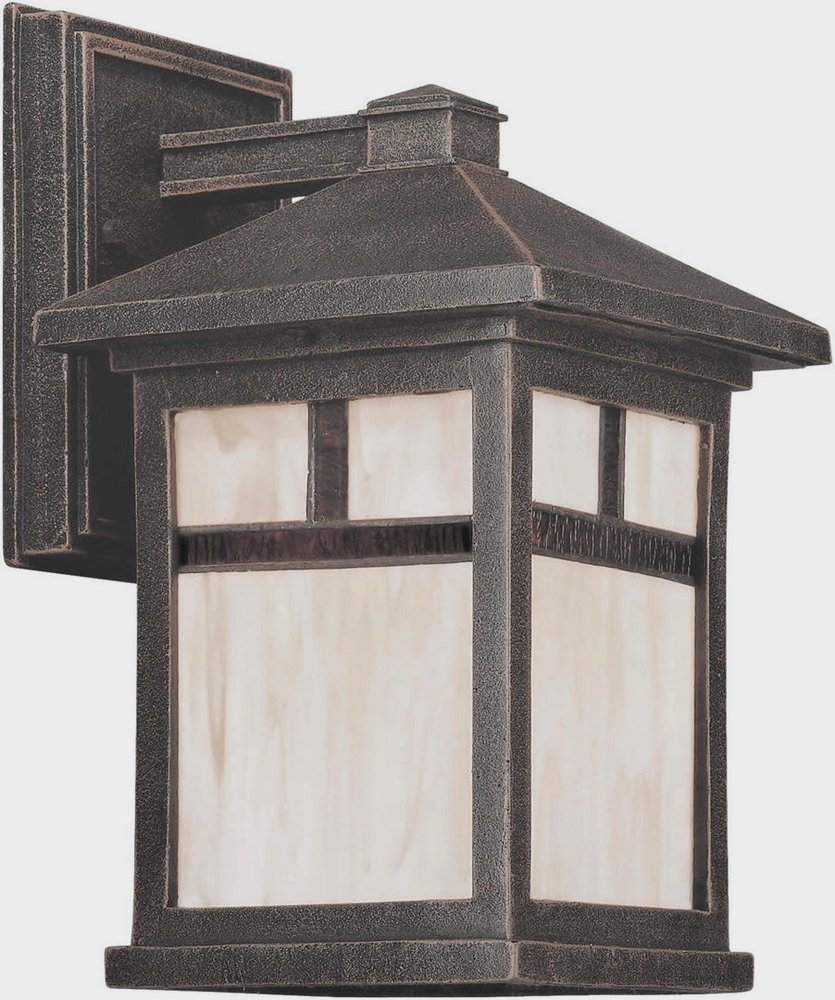Forte Lighting - Cardiff - 1 Light Outdoor Wall Lantern-10.5 Inches Tall and 6 - image 1 of 1