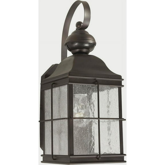 Forte Lighting - Essex - 1 Light Outdoor Wall Lantern with Dusk to Dawn Motion
