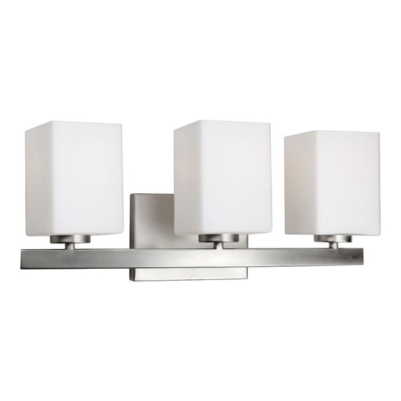 Forte Lighting - Isa - 3 Light Bath Bar-7.75 Inches Tall and 19.25 Inches Wide