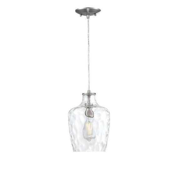 Forte Lighting - Milo - 1 Light Pendant In Classic Style-11.75 Inches Tall and 8